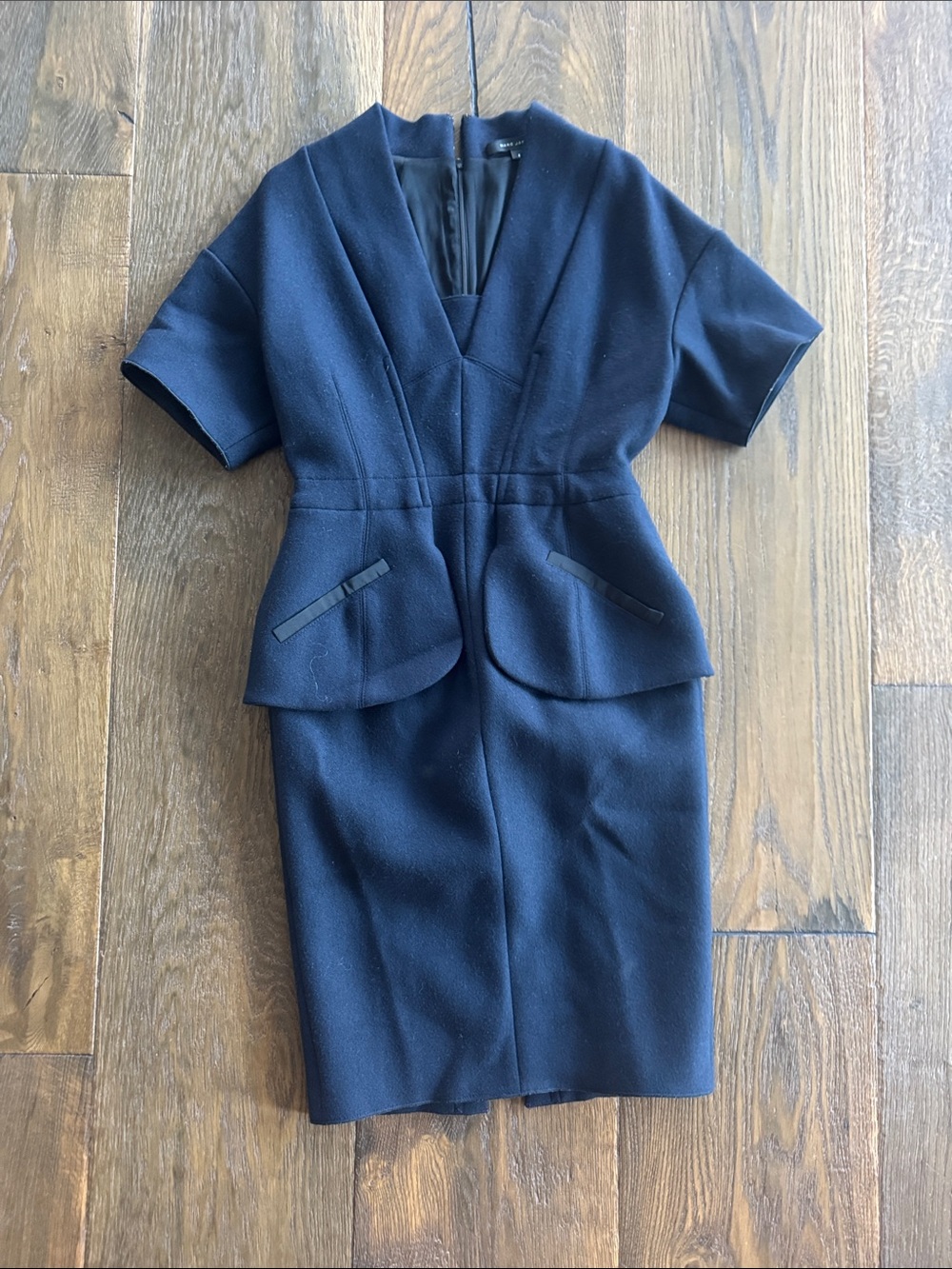 Marc Jacobs wool peplum dress